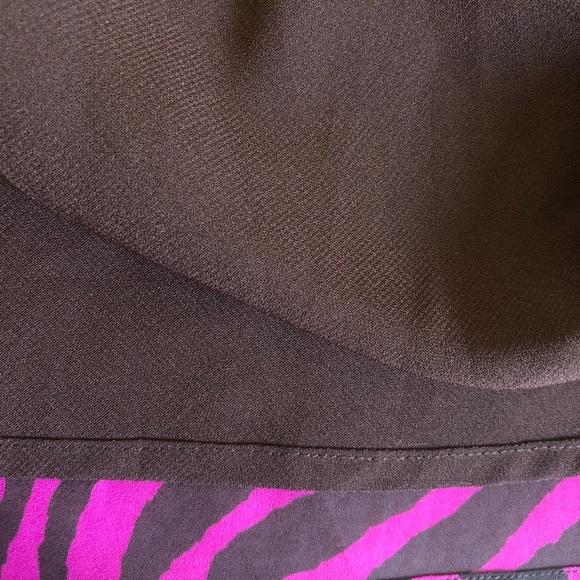 Express purple/brown zebra stripe skirt 5/6 - Picture 6 of 7